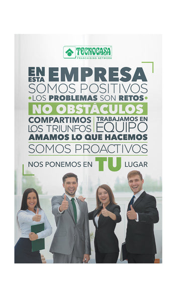 Acrílico Poster Frase Tecnocasa