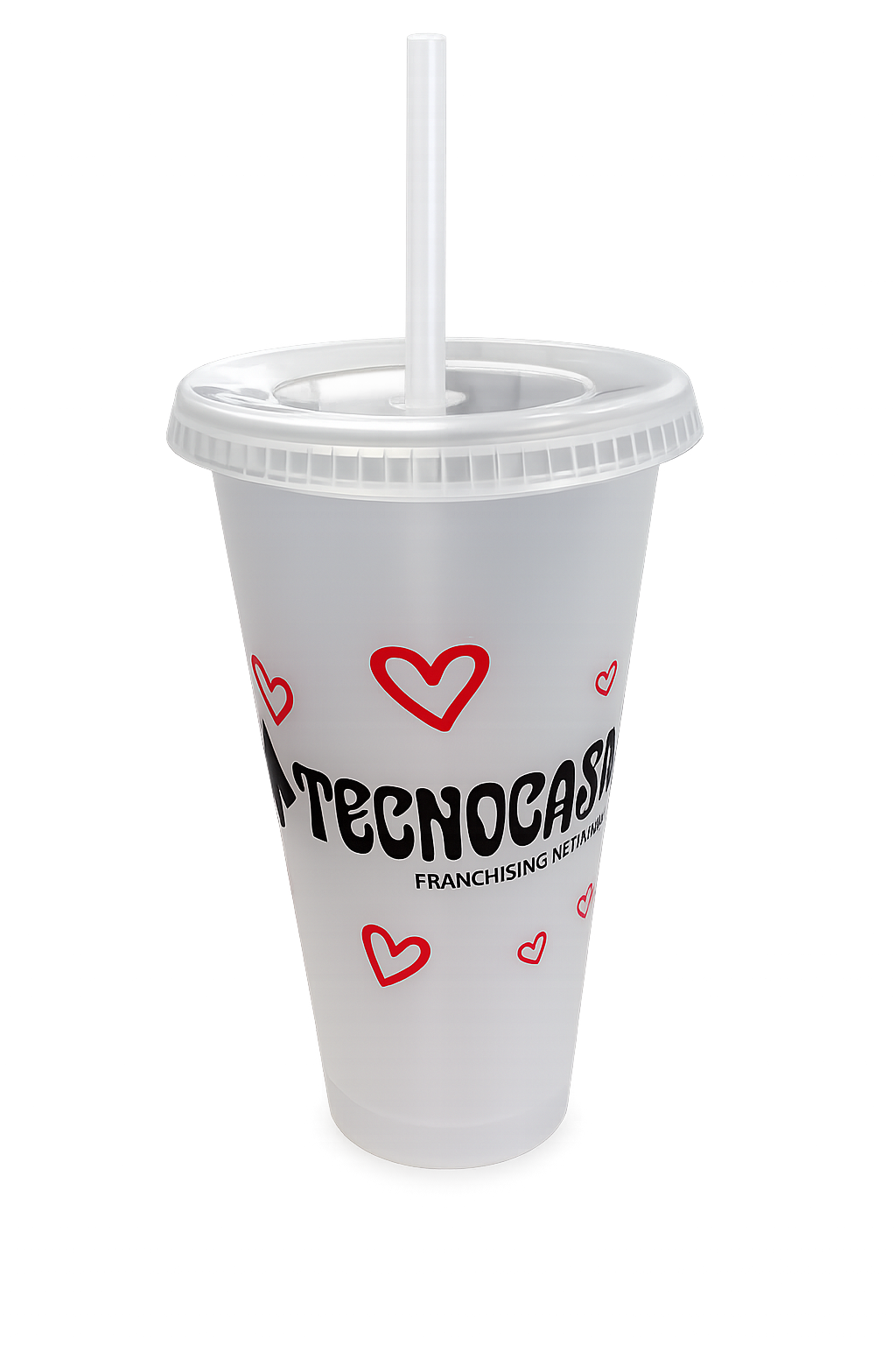 Vaso San Valentín delgado