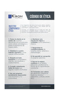 Acrílico Poster Kìron: Código de Ética