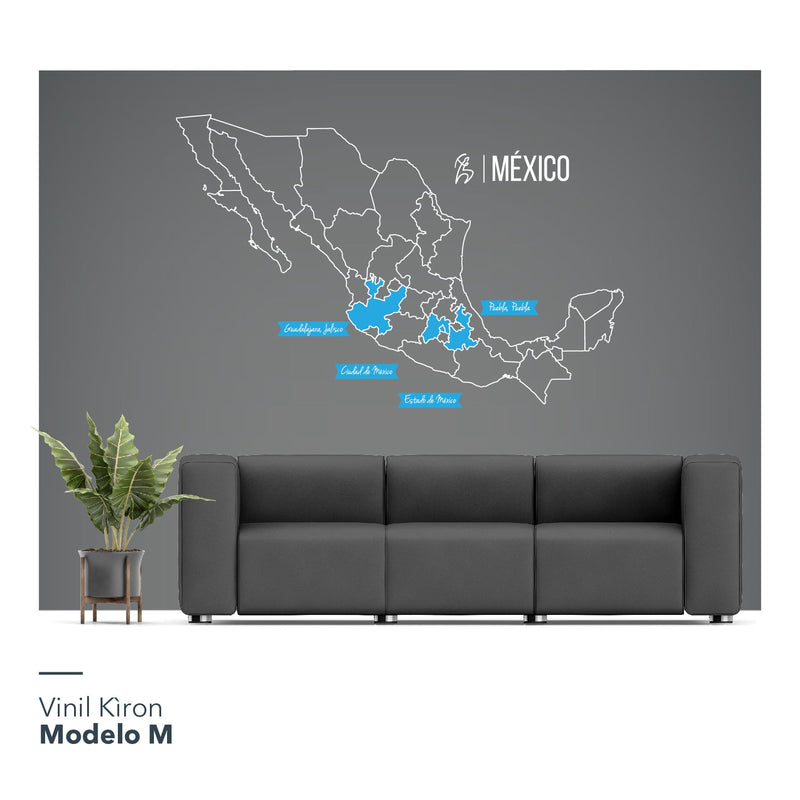 Vinil Kìron / Modelo M: Mapa de México