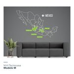 Vinil Tecnocasa / Modelo M: Mapa de México