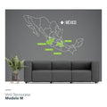 Vinil Tecnocasa / Modelo M: Mapa de México