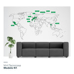 Vinil Tecnocasa / Modelo N: Mapa Mundial