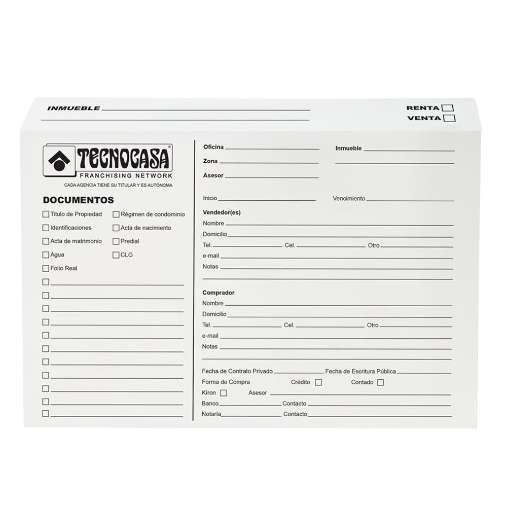 Sobre de Expediente Tecnocasa